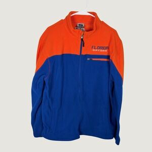 New Stadium Athletics Florida Gators Fleece Jacket Mens L Orange Blue Full Zip